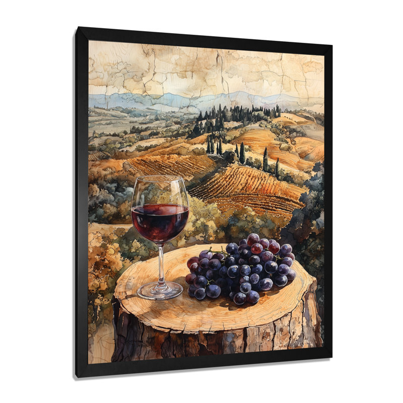 Naccarato II - paysages, impressions sur toile, H 40 po x l 30 po, Reproduction encadrée d'une seule photo, Noir