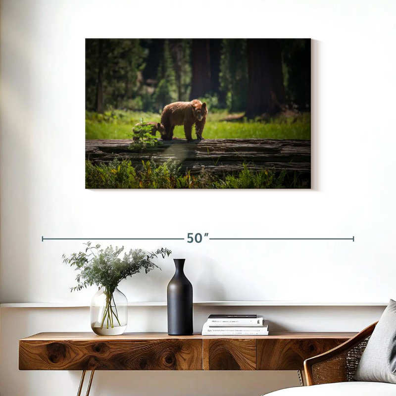 Crowle Sequoia Wild Bears, 24" H x 36" W