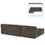 Canapé modulaire rembourré en L en chenille avec poches de rangement et trois coussins Modern Minimalist-1503035858-1503035856