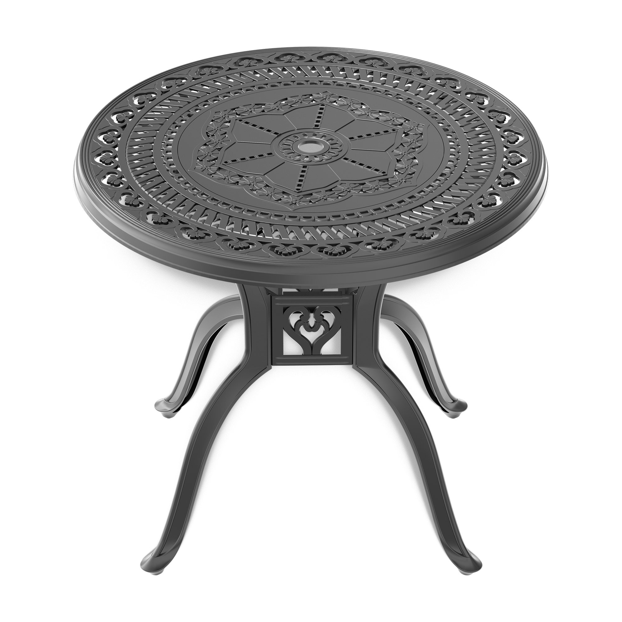 World Menagerie Massicotte Round 31.5-inch Outdoor Dining Table | Wayfair