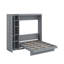 Lit escamotable double avec garde-robe, tablettes et lumières DEL-1103385759-1321721842