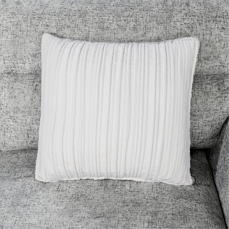 Emiliano Nickel Sectional with 3 Pillows