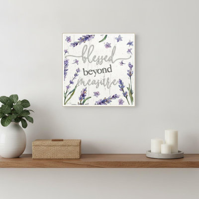 «Blessed Beyond Mesure», impression murale encadrée
