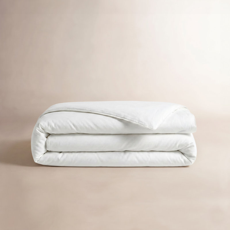 Essential Sateen White Duvet Cover, King Duvet Cover, White