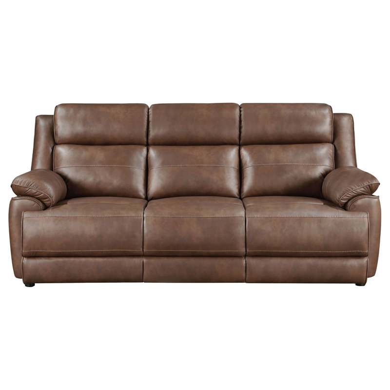Worthington Dark Brown Padded Arm Sofa
