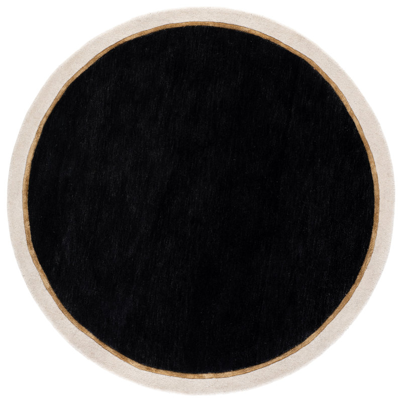 Tapis d'intérieur en laine touffeté à la main et en viscose Fifth Avenue, Rond 6 pi