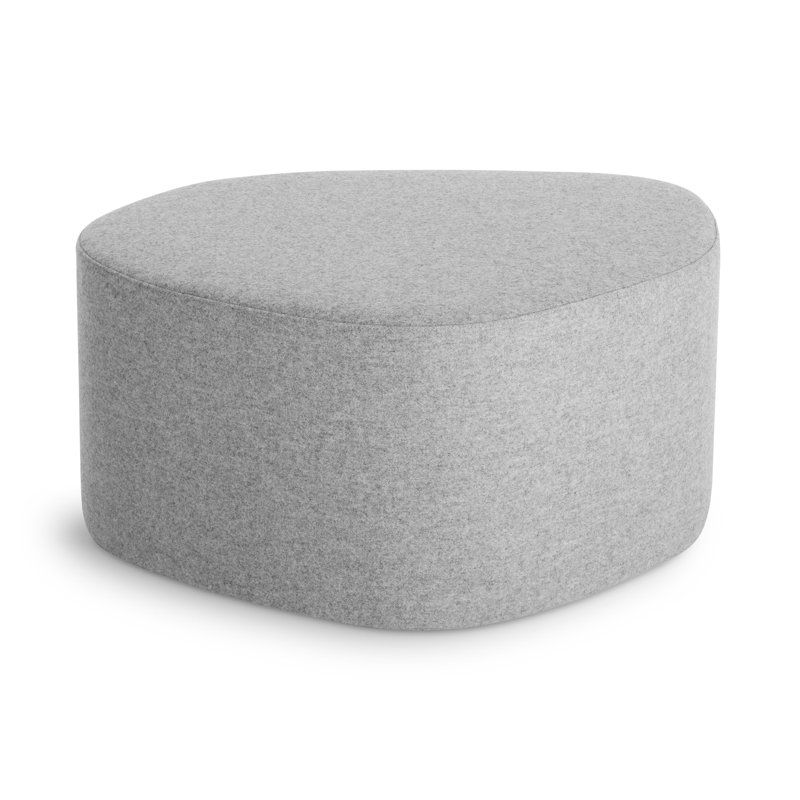 Swole Ottoman, Vesper Light Grey