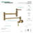 Kingston Brass Concord Two-Handle 1-Hole Wall Mount Pot Filler Faucet-11173662