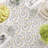Round Floral Cotton Twill Tablecloth