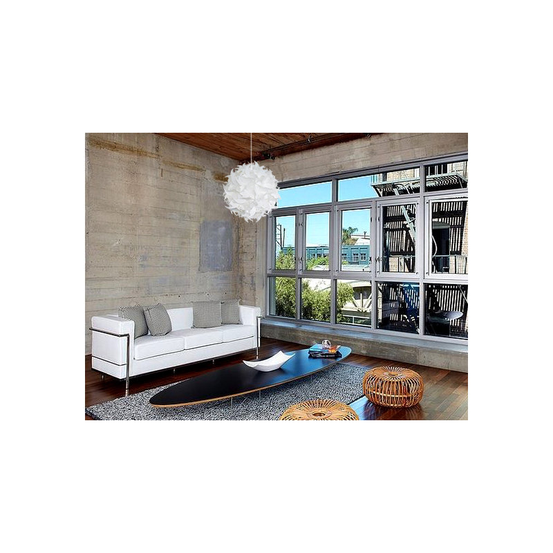 Akari Lanterns Deluxe Hooks Hanging Pendant Light - Warm white glow, 18" H x 18" W