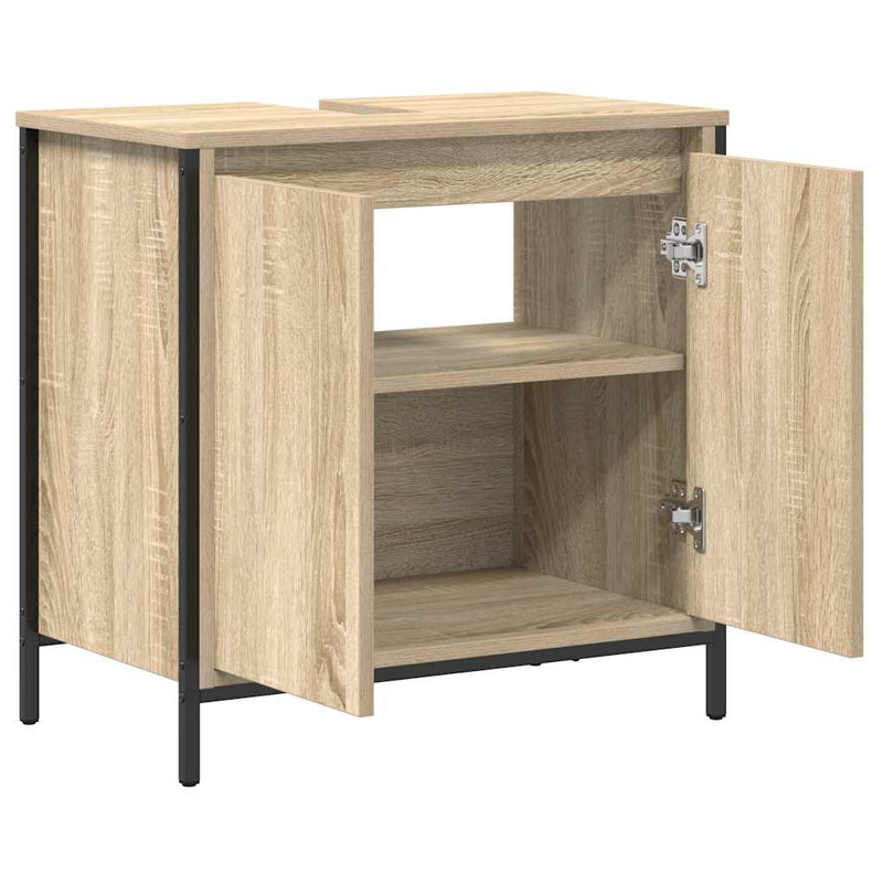 60mm Single Bathroom Vanity with Basin, Sonoma Oak 