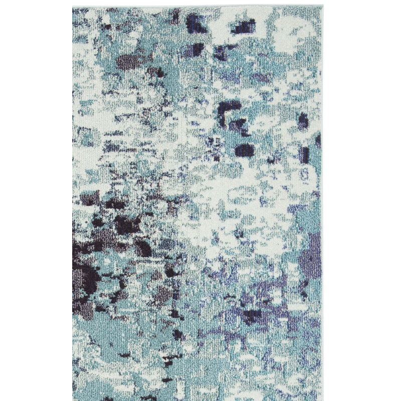 Travers Performance Abstract Rug, Square 5'