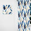 Sapphire Blue Dove Feathers I - Rideau abstrait bohème - Rideau abstrait obscurcissant - 1 panneau-107595494