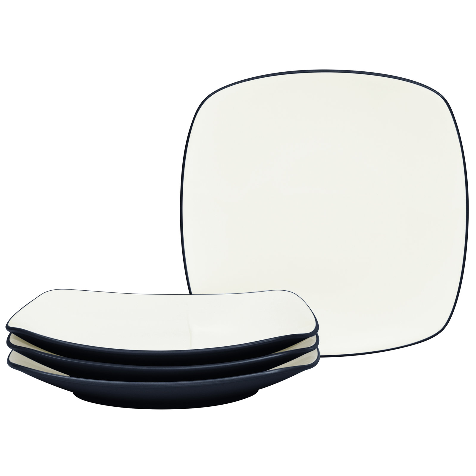 Noritake Colorwave Square Dinner Plates, 10-3/4", Navy