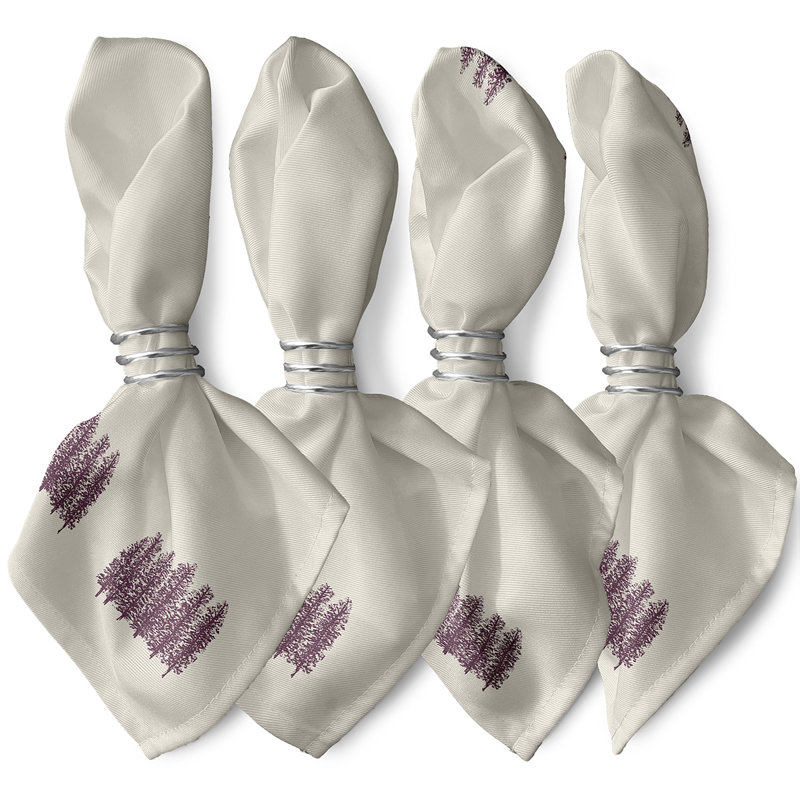 Cinde Through the Woods Napkins, Purple