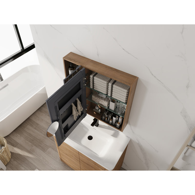Bathroom Mirror Cabinet with Storage