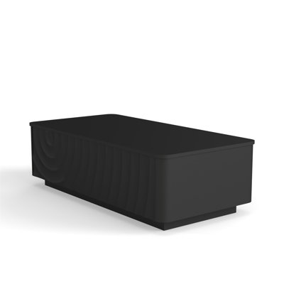 47'' Rectangle Coffee Table With Storage Modern Classic Square Spiral Grain Coffee Tables For Living Room Coffee Table With 2 Drawers