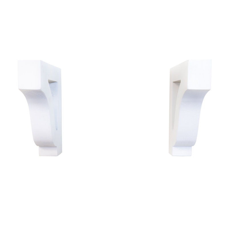 Corbeaux en peuplier Rayne (ensemble de deux), Blanc