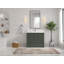 Meuble-lavabo sur pied simple 42 po avec plateau en quartz Alys-93427158