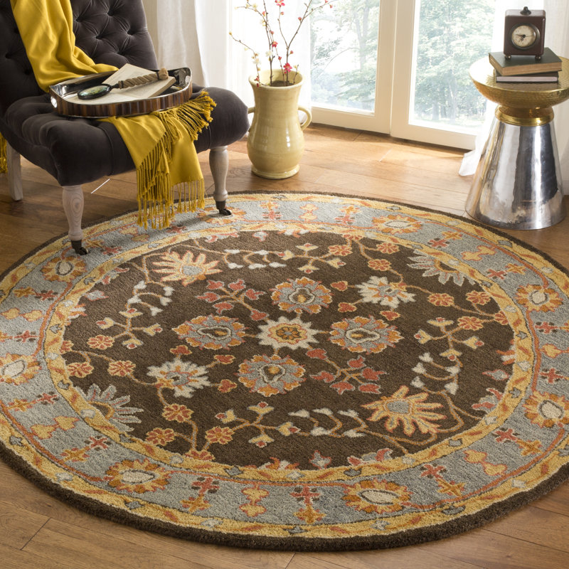 Cranmore Hand Tufted Wool Oriental Rug, Round 8'