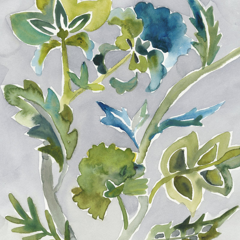 Batik Vines I by Chariklia Zarris - Wrapped Canvas Painting, 76cm H x 76cm W
