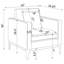 Fauteuil d'appoint Jared gris clair