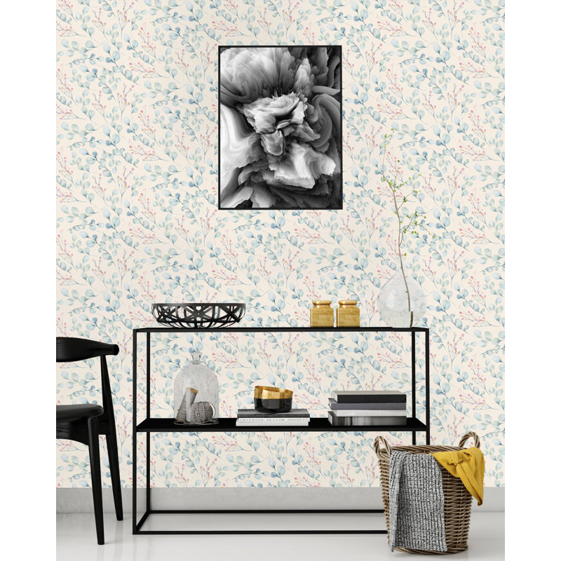 Panneau de papier peint adhésif Blom Lovely Eucalyptus, L 50 po x l 25 po