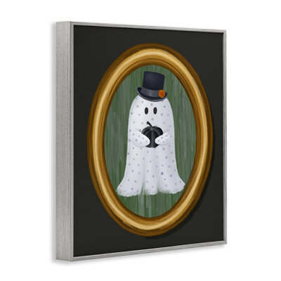 Portrait de garçon fantôme, estampe numérique, design par Jennifer Stith