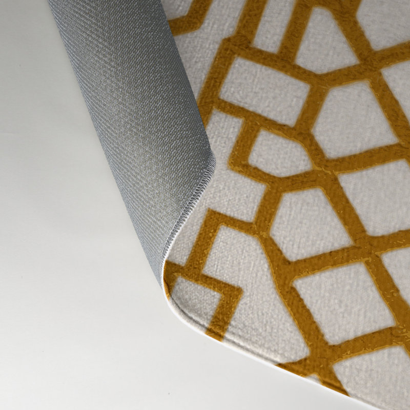 Tapis intérieur et extérieur beige Trellis, Rectangulaire 3 pi x 5 pi