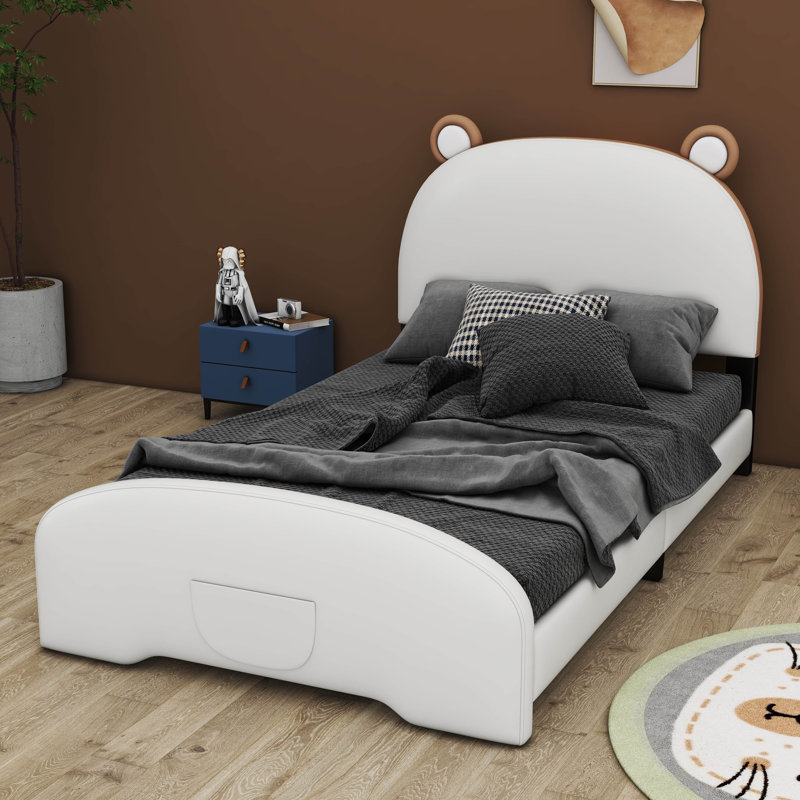 Lit pour enfants Lemonte, Blanc