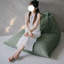 Retro and minimalist triangular bean bag sofa