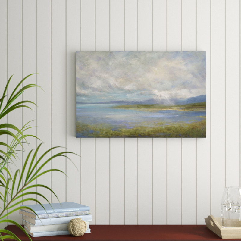 « south bay lights », peinture sur toile, H 20 po x l 30 po