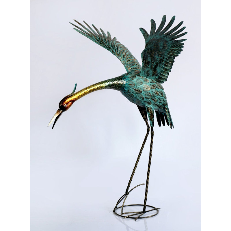 Sculpture de jardin Heron