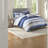Complete 8 Piece Bedding Sets, Polyester Seersucker Blue King Home