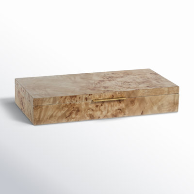 Monterey Burl Veneer/ MDF Decorative Box