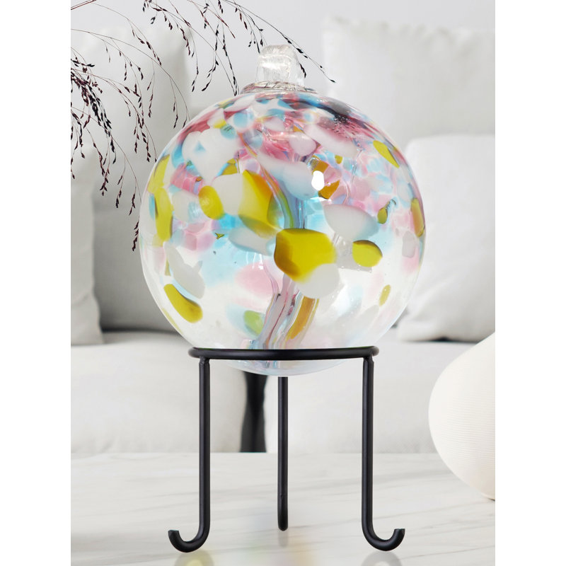 Frutuoso Abstract Cloche Or Water Globe, 7.5" H x 6" W x 6" D