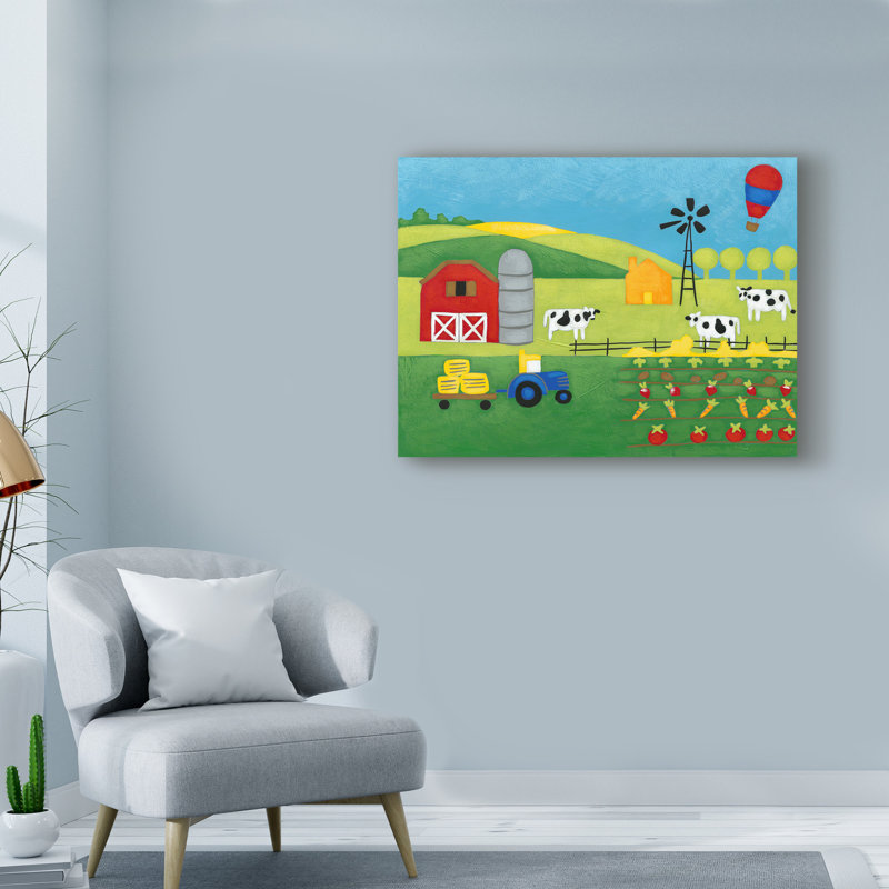 « contes farm », art sur toile, H 24 po x l 32 po x P 2 po
