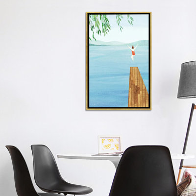Wild Swim - reproduction d'art murale encadrée