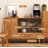 Scandinavian-style Oak & Glass Sideboard