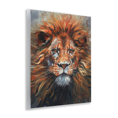 Visage de lion, plaque murale, design par David Stribble