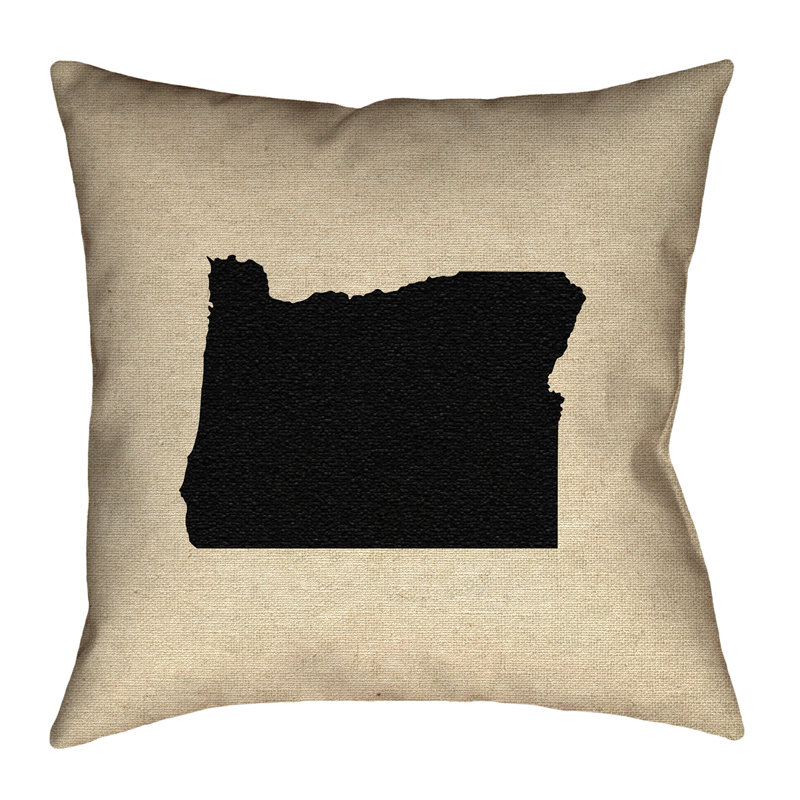 Housse de coussin Katelyn Smith Oregon, Noir, 14 po x 14 po