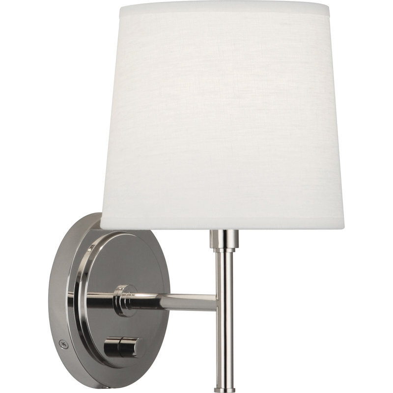 Appliquee à bras 1 lumières Bandit, Nickel poli
