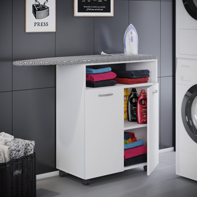 Quintina Manufactured Wood Freestanding Ironing Board
