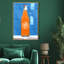 Oliver Gal Vibrant Orange Revival Fashion and Glam - Hand-Applied Glass Coat Framed Canvas Art-576411247-576411246