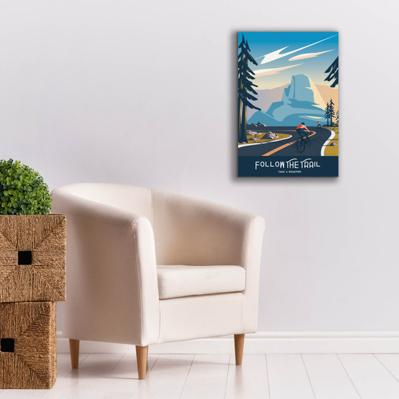 "Epic Graffiti" Follow The Trail "par Omar Escalante, art mural sur toile, H 26 po x l 18 po x P 0,75 po
