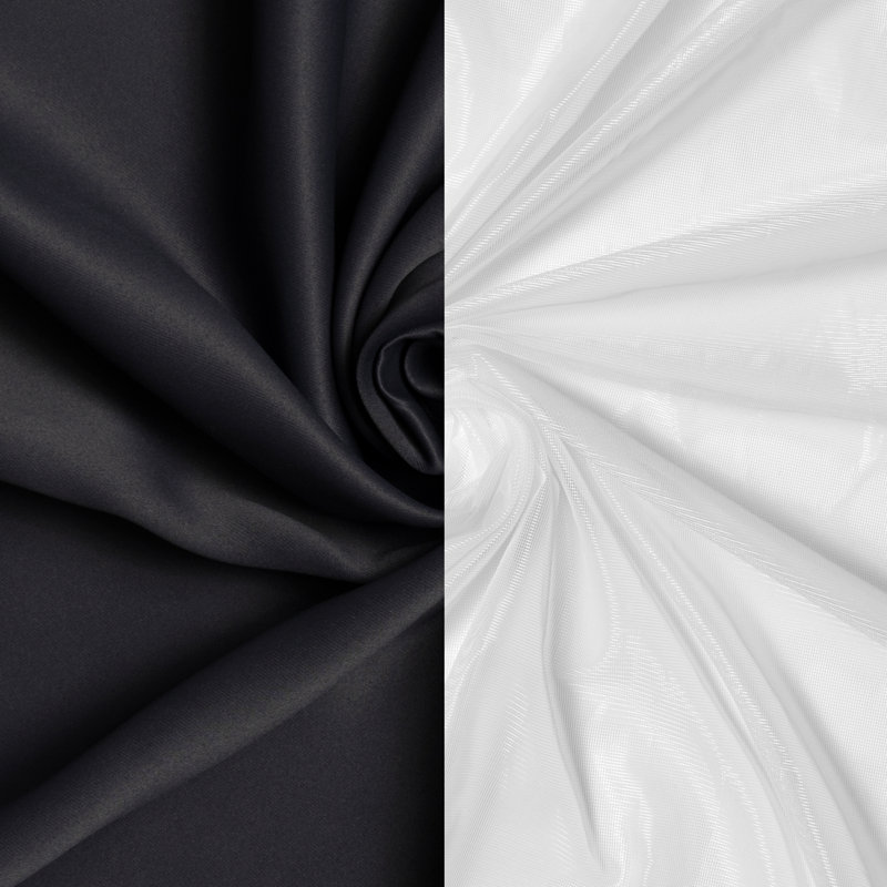 Salomon Blackout Curtain, 52" W x 84" L, Dark Gray