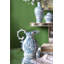 Decorative Porcelain Pitcher with Floral Patterns - 9" x 5" x 10" - Blue /White