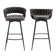 Kymberlynn Swivel Upholstered Low Back Bar & Counter Stool With Metal Frame