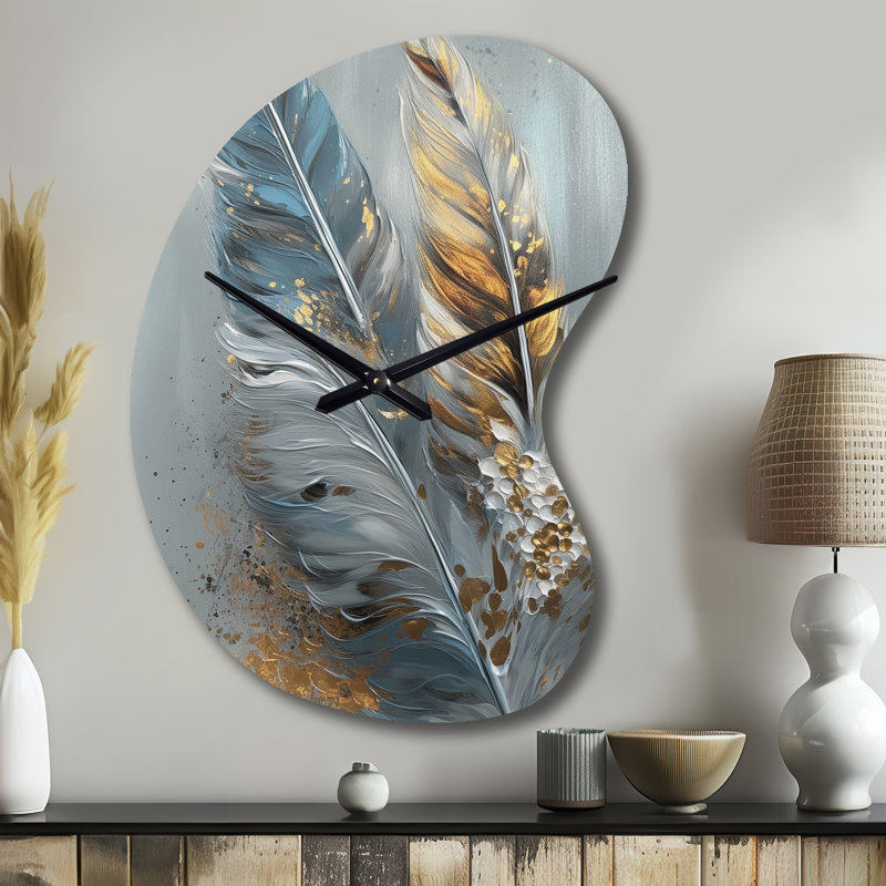 Fackelman - Horloge murale dorée - Forme unique, Grand