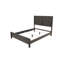 Mobilier de chambre à coucher rustique contemporain en espresso de style grand lit 1pc